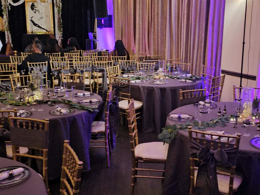 Tables setup for a special event