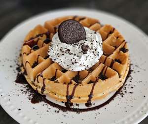 Waffles served during brunch