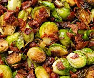 roasted Brussels sprouts with bacon